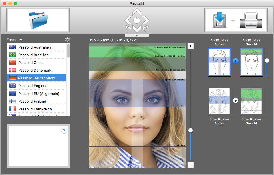 Biometrisches passbild app